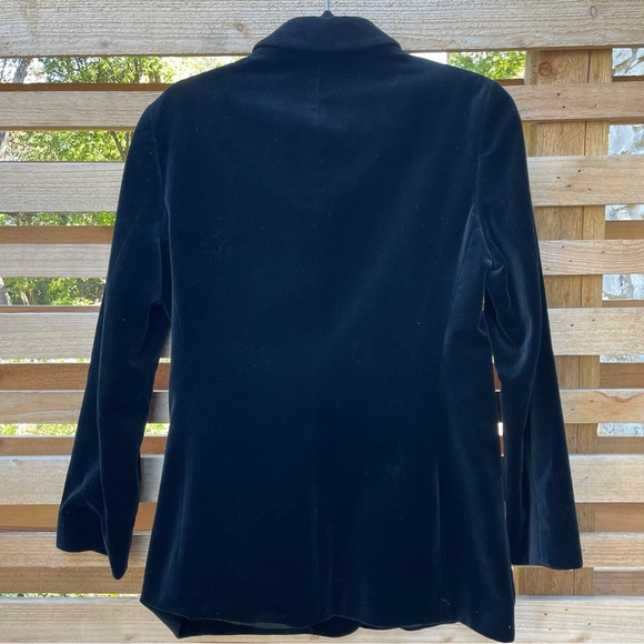 J.Crew Velvet Jacket Blazer, Black, Size 10 - Picture 2 of 5